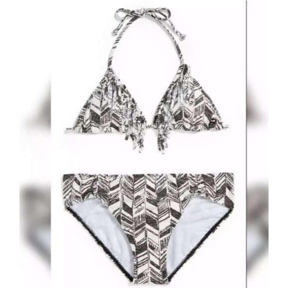 NWT Billabong Daydreamer Triangle Fringe Two-piece Bikini Swim Suit Girls 6X